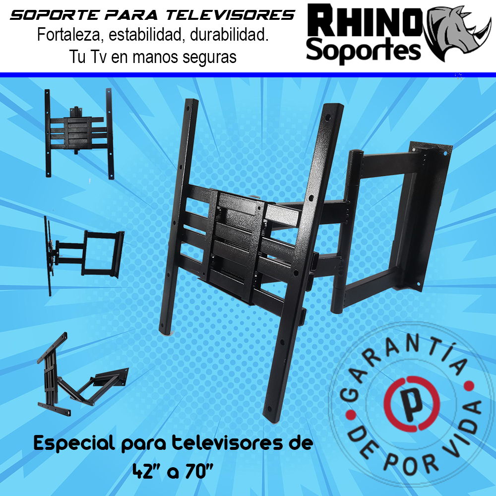 Soporte rhino doble brazo grande 42